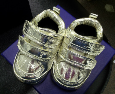 preserving baby's first shoes